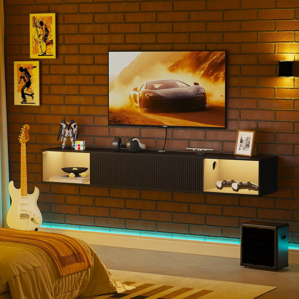 Floating TV Stand Wall