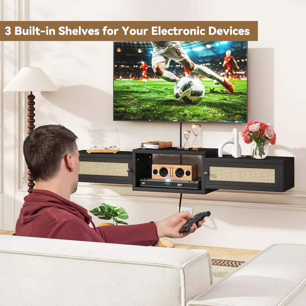 Ibuyke Rattan Floating TV