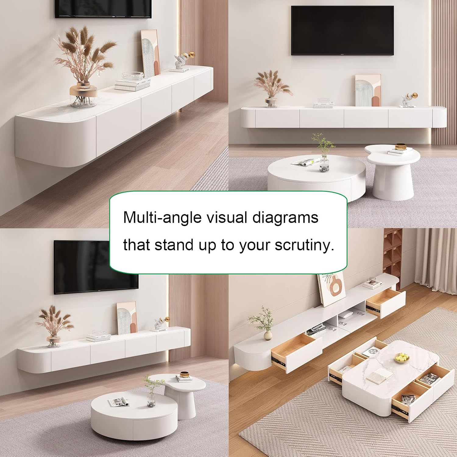 Lxdxioy Floating TV Stand