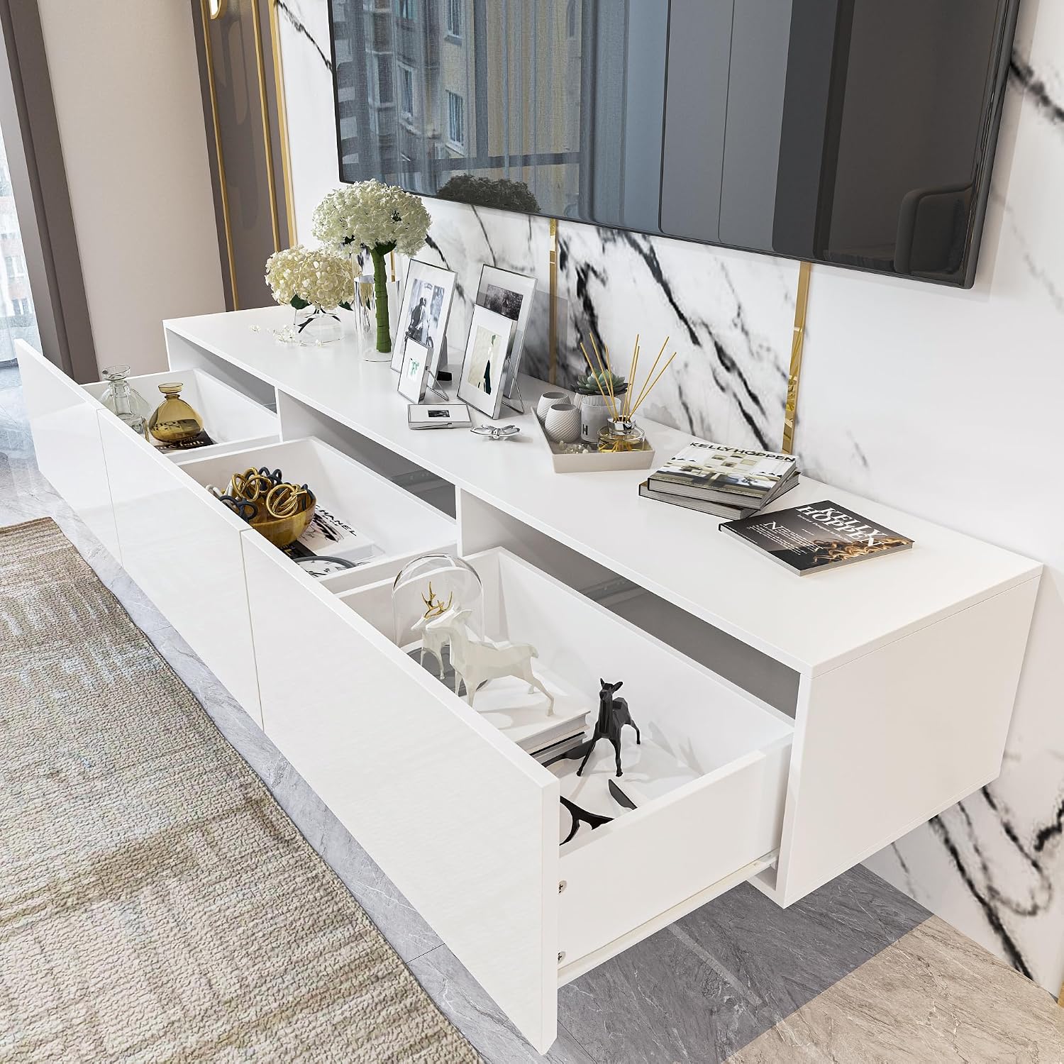 Homsee Floating TV Stand