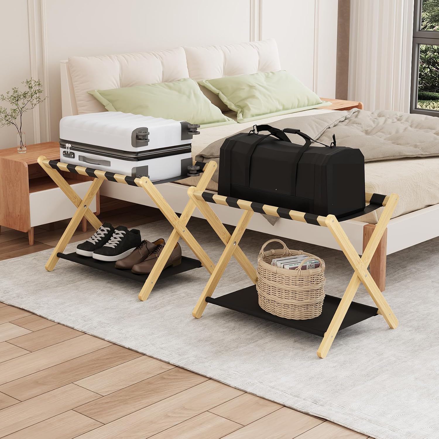 Luggage Rack Suitcase Stand