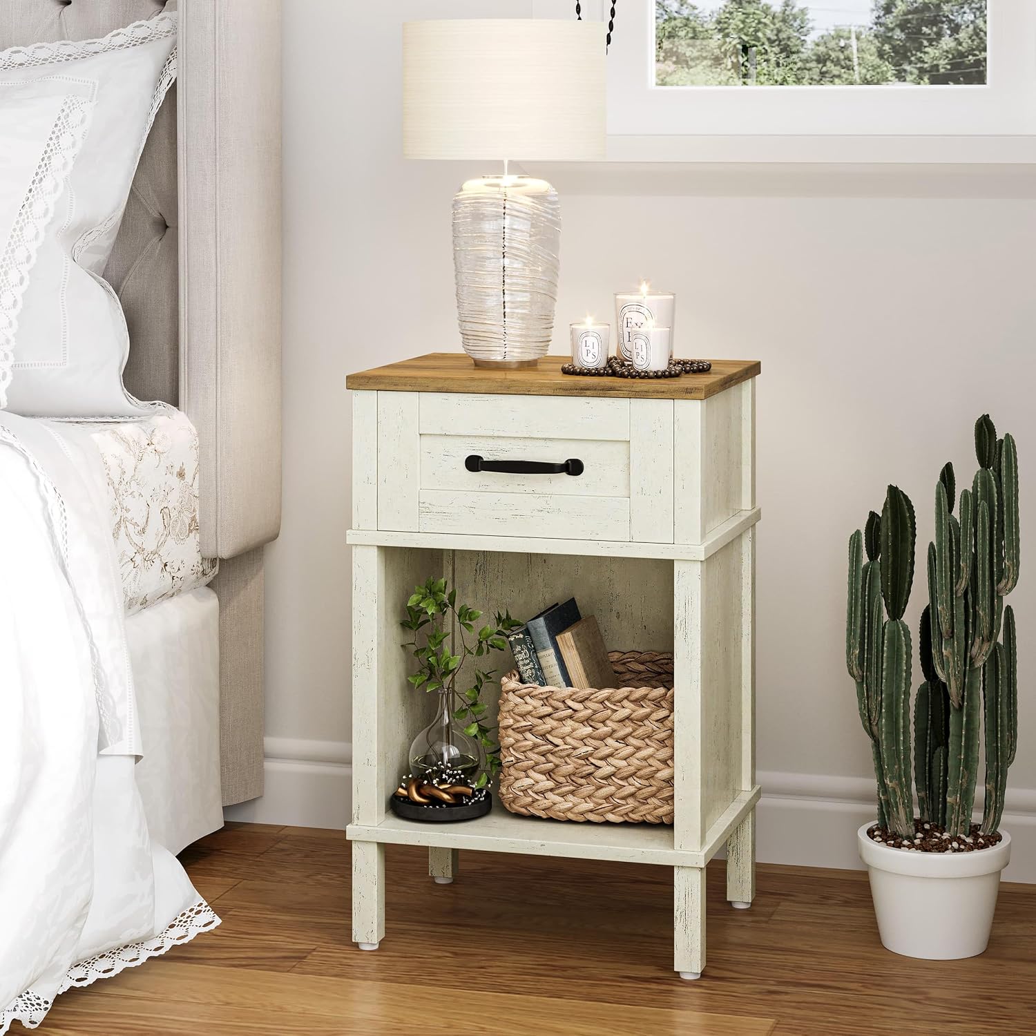Yauktak Nightstand Bedside Table