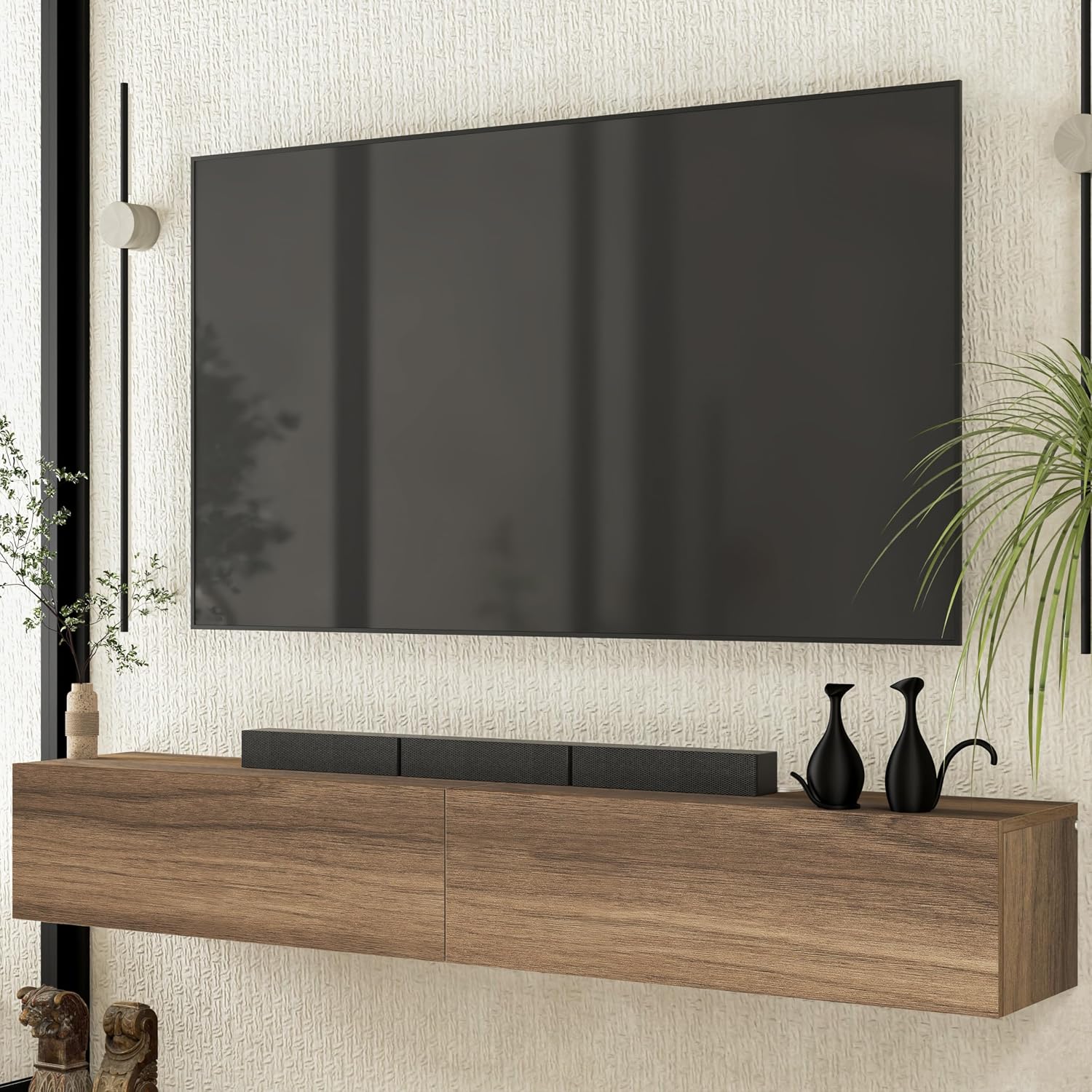 Floating TV Stand Wall