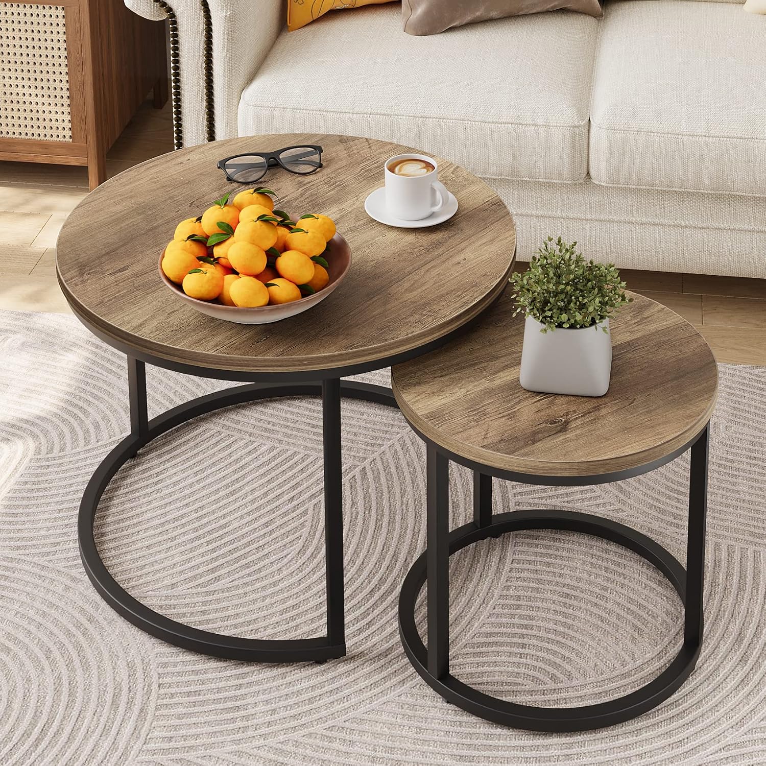 Nesting Coffee Table Grain