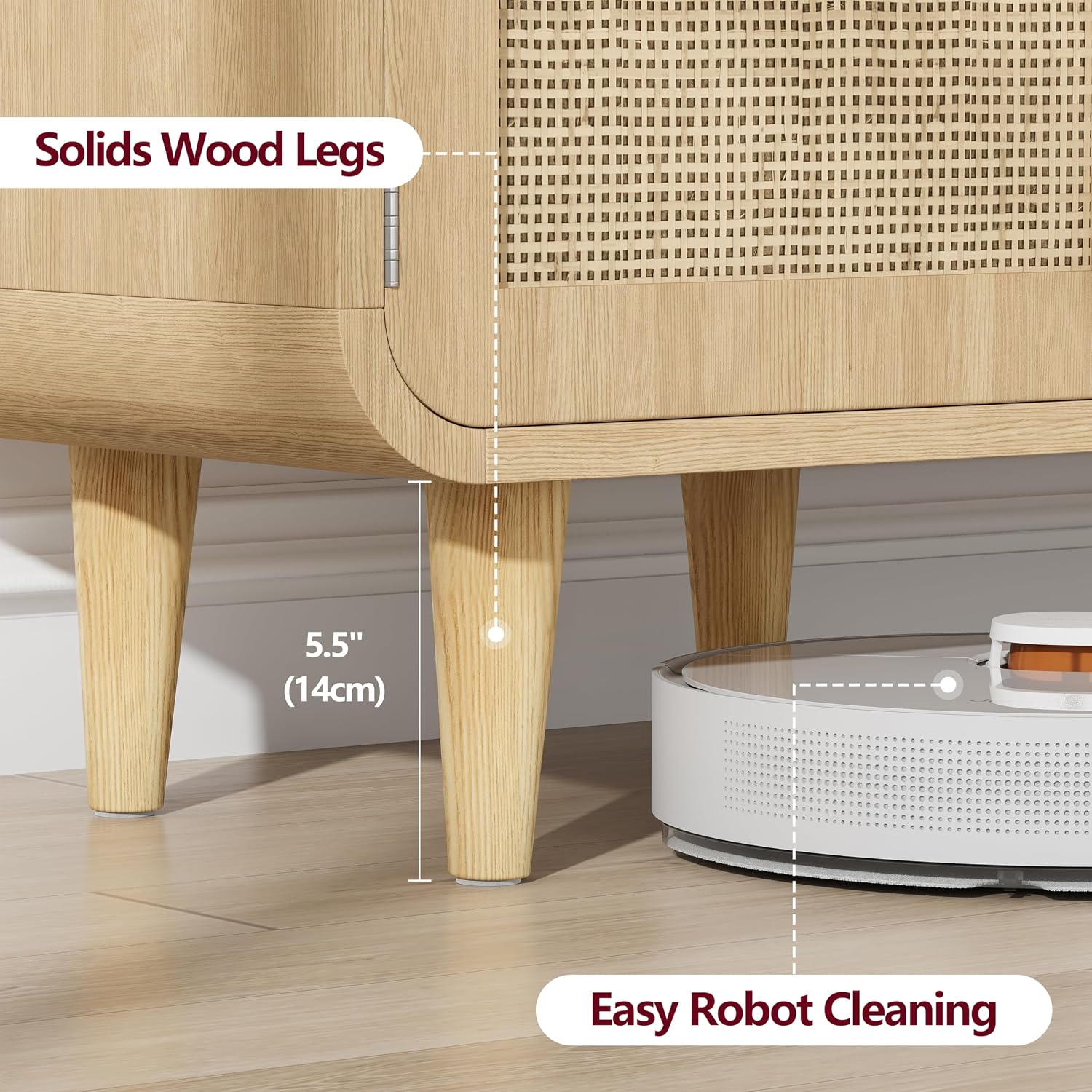 Rattan TV Stand Entertainment