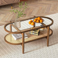 Giantex Rattan Coffee Table