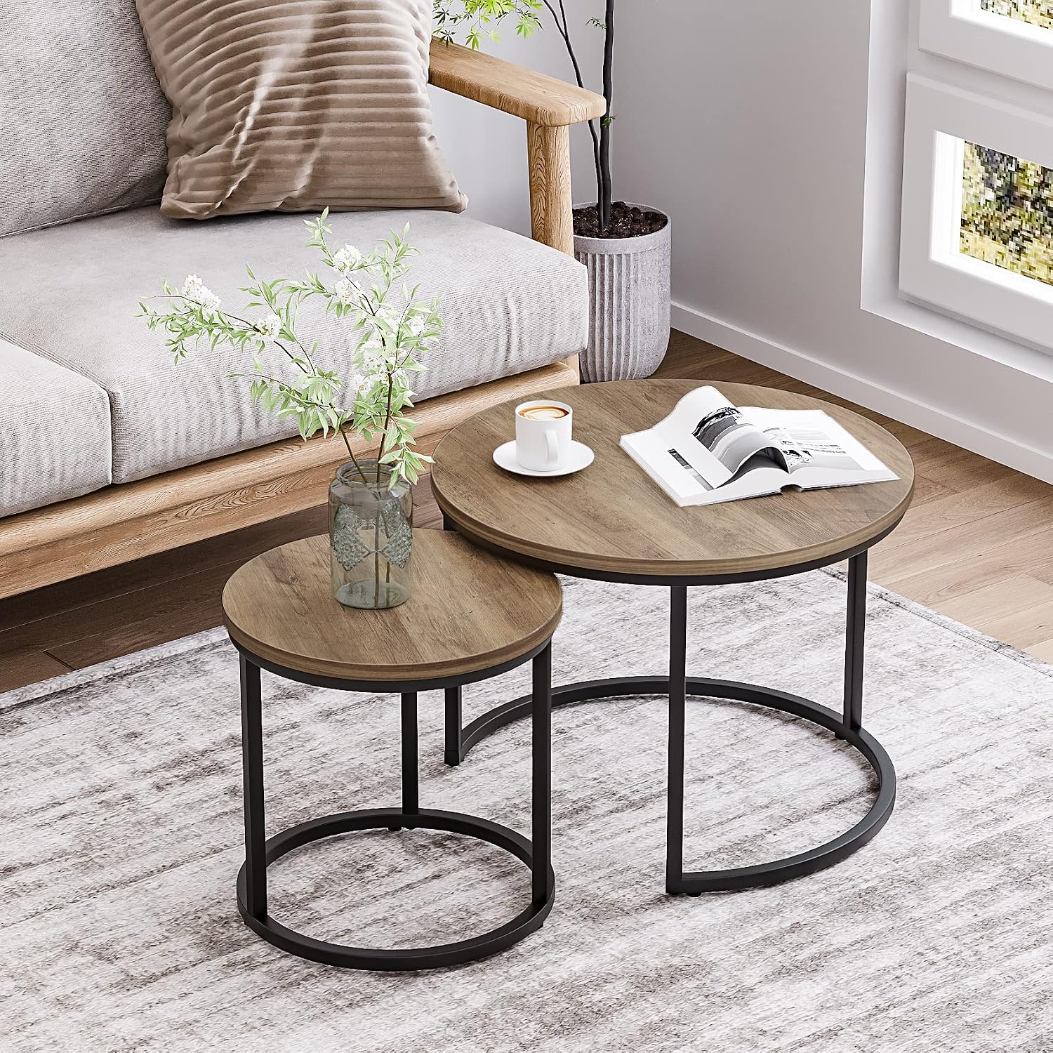 Nesting Coffee Table Grain