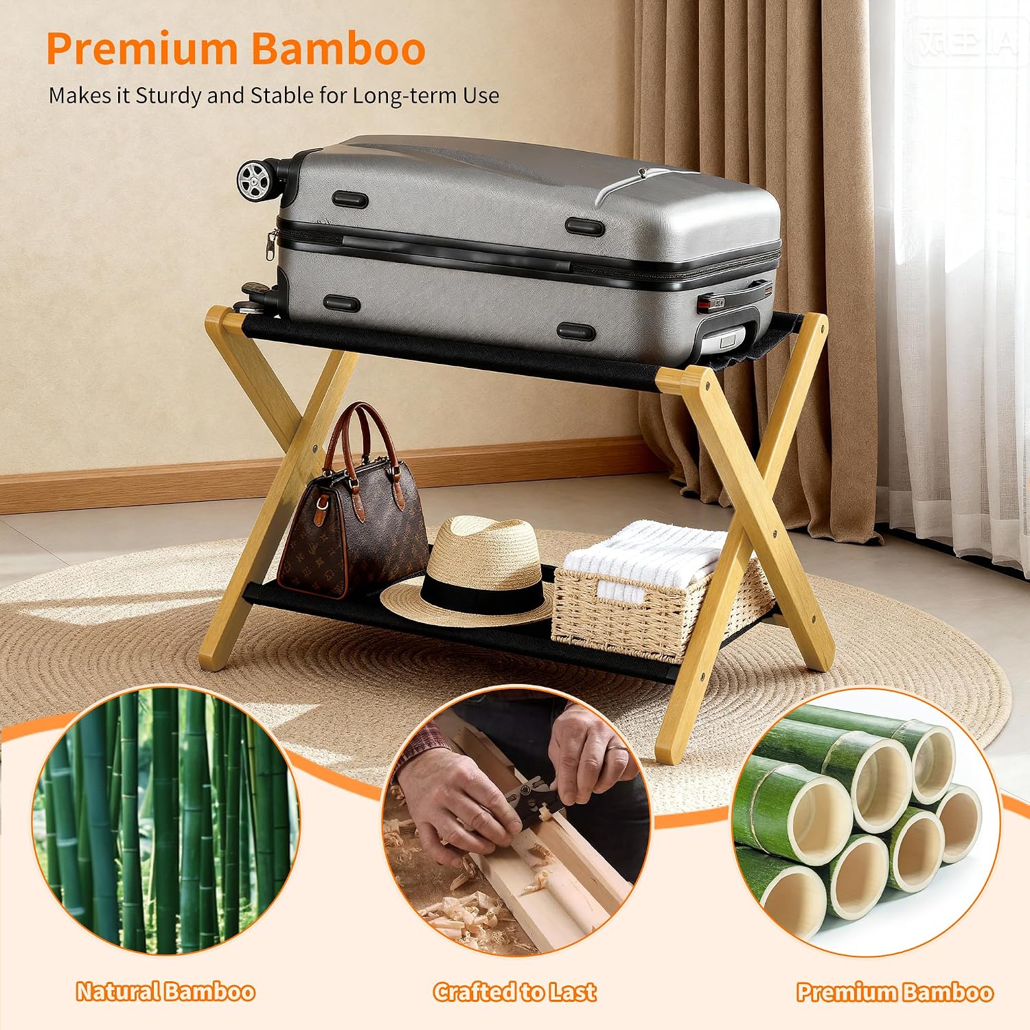 Heybly Luggage Rack Suitcase