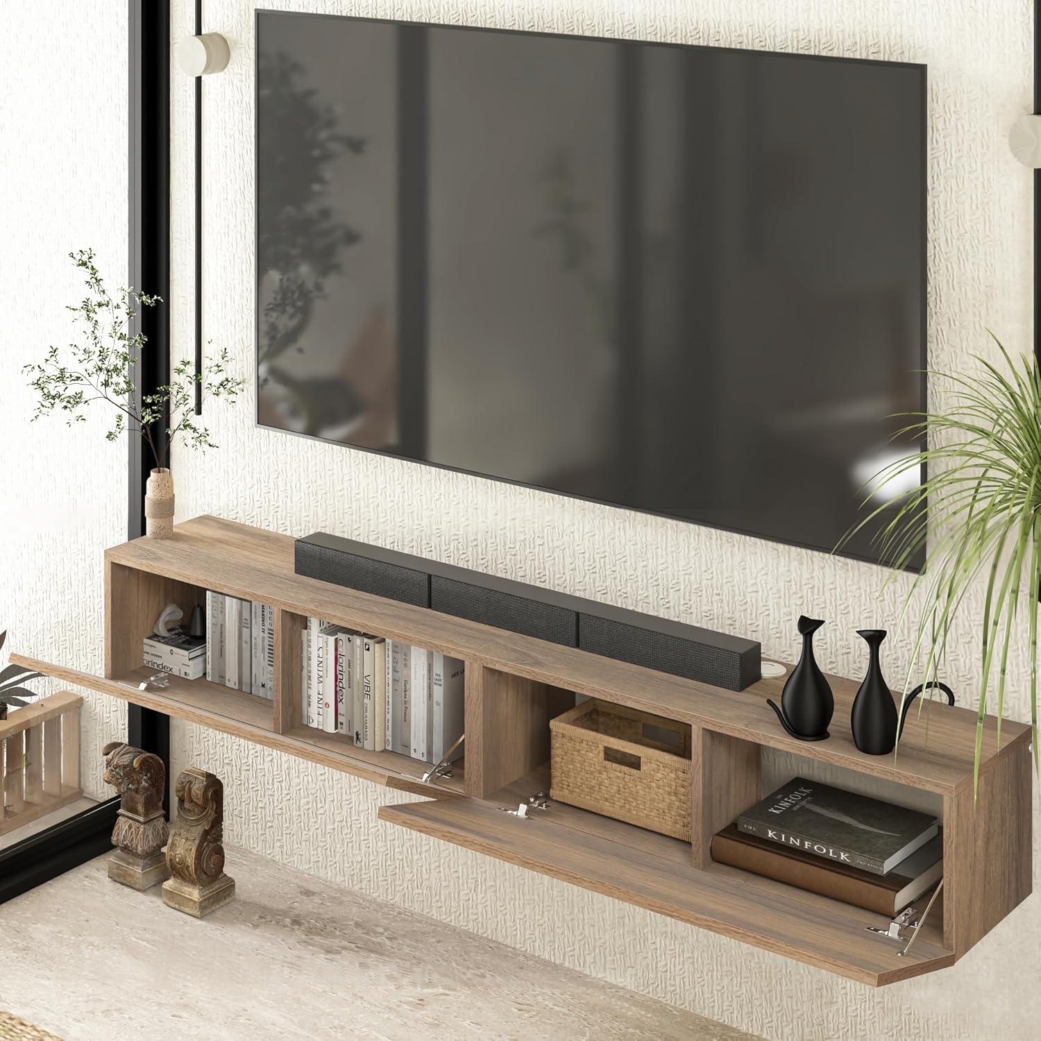 Floating TV Stand Wall