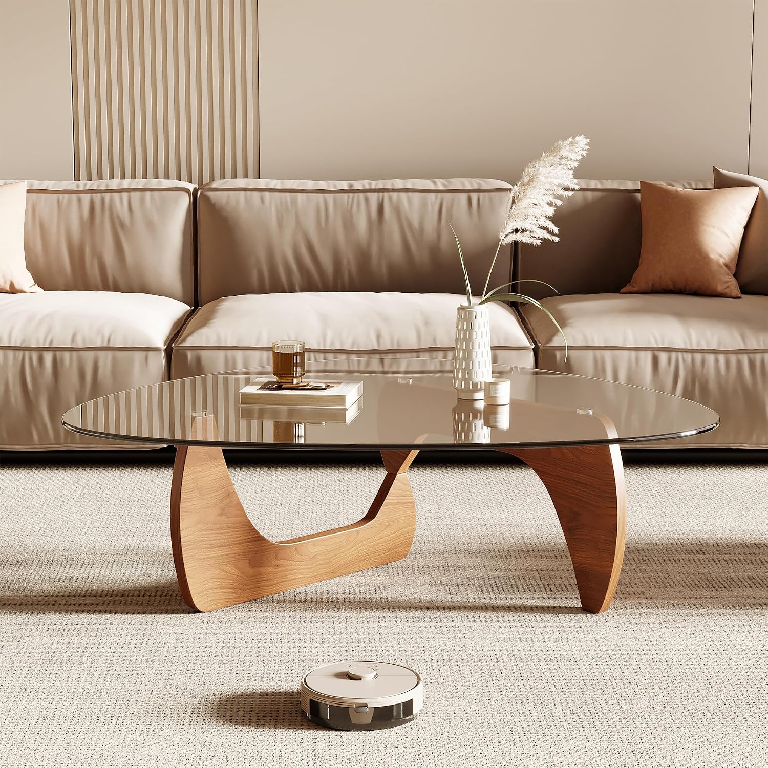 Coffee Table Triangle Tempered