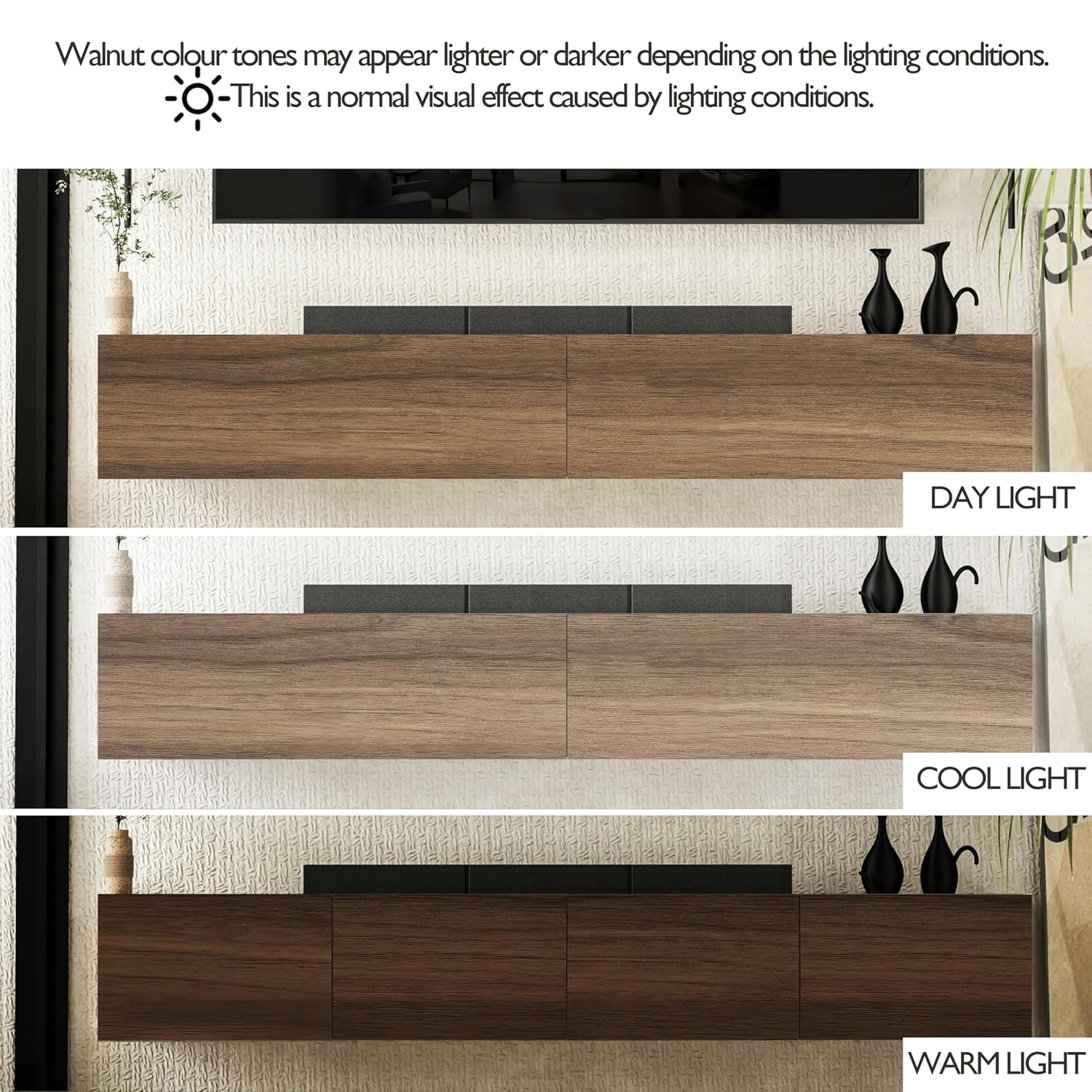 Qupui Wall-mounted Floating TV