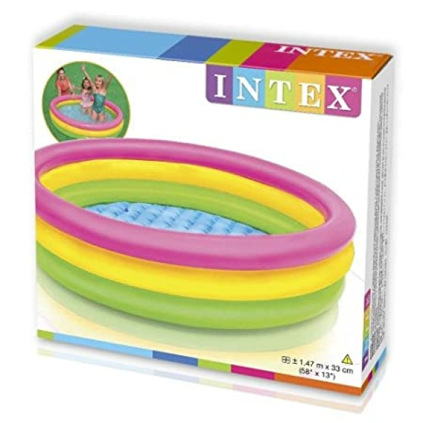 SUNSET GLOW BABY POOL, 3-Ring w/ Infl. Floor, Ages 1-3 - Image 3