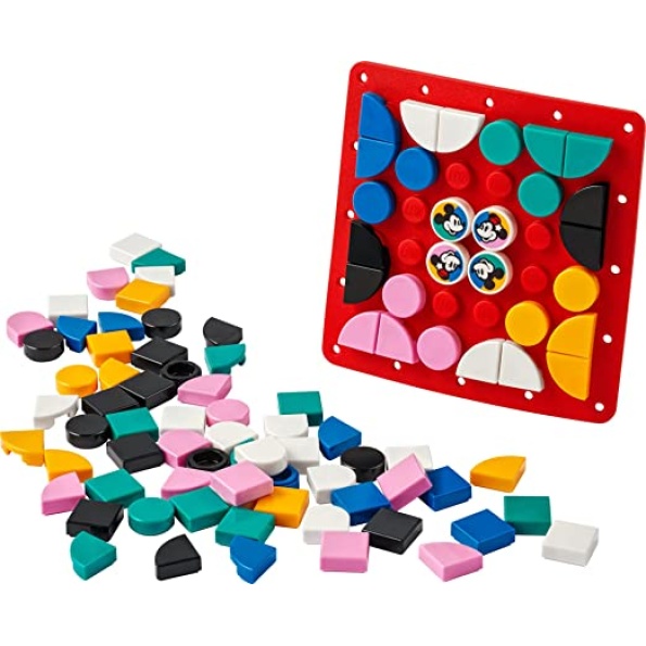 LEGO DOTS Disney Mickey and Minnie Mouse Stitch-On Patch 41963, DIY Toy Badge Making Kit to Decorate Clothes, Backpacks and More, Craft Kit for Kids Aged 8 Plus - Image 2