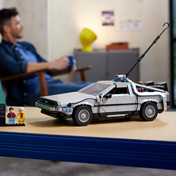 LEGO Icons Back to The Future Time Machine 10300, Model Car Building Kit Based on The Delorean from The Iconic Movie, Perfect Father's Day Build for Dads Who Love to Create - Image 4