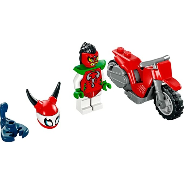 LEGO City Stuntz Reckless Scorpion Stunt Bike Set 60332 with Flywheel-Powered Toy Motorcycle and Racer Minifigure, Small Gift for Kids Aged 5 Plus - Image 5