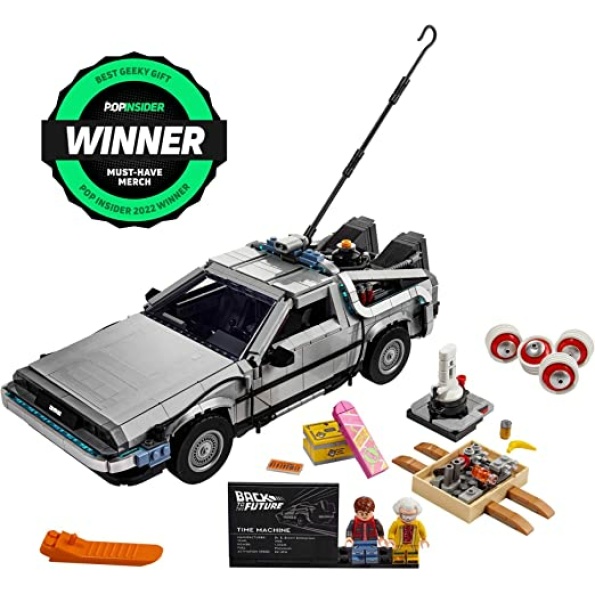 LEGO Icons Back to The Future Time Machine 10300, Model Car Building Kit Based on The Delorean from The Iconic Movie, Perfect Father's Day Build for Dads Who Love to Create - Image 5