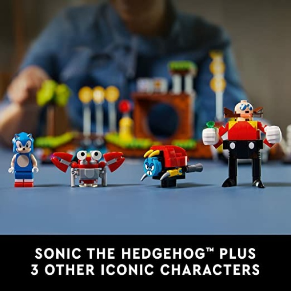 LEGO Ideas Sonic The Hedgehog – Green Hill Zone 21331 Collectible Set, Nostalgic 90's Gift Idea for Adults with Dr. Eggman Figure and Eggmobile - Image 6