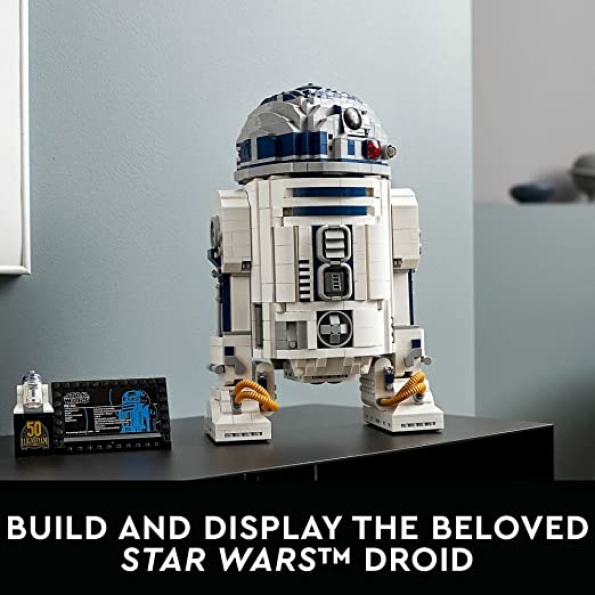 LEGO Star Wars R2-D2 75308 Droid Building Set for Adults, Collectible Display Model with Luke Skywalker’s Lightsaber, Great Birthday for Husbands, Wives, Any Star Wars Fans - Image 2