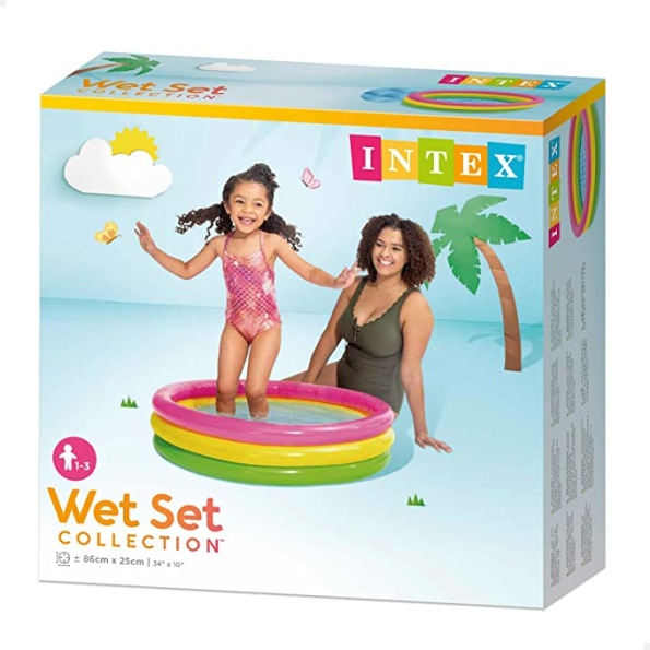 SUNSET GLOW BABY POOL, 3-Ring w/ Infl. Floor, Ages 1-3 - Image 3