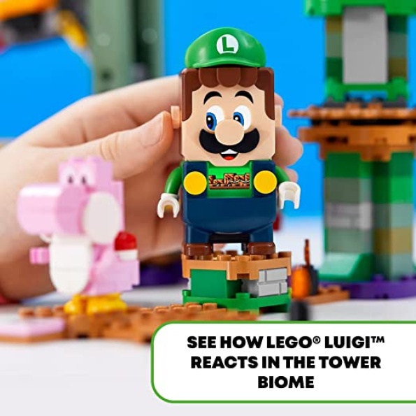 LEGO Super Mario Adventures with Luigi Starter Course 71387 Toy for Kids, Interactive Figure and Buildable Game with Pink Yoshi, Birthday Gift for Super Mario Bros. Fans, Girls & Boys Gifts Age 6 Plus - Image 5