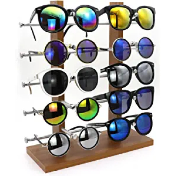 Various glasses stand