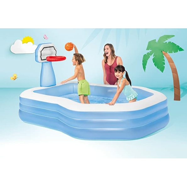 SWIM CENTER™ SHOOTIN' HOOPS FAMILY POOL, Ages 3+ - Image 2