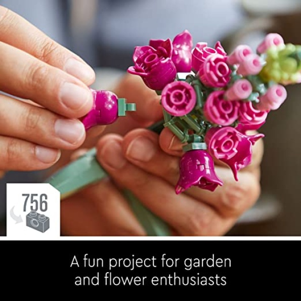 LEGO Icons Flower Bouquet 10280 Artificial Flowers, Set for Adults, Decorative Home Accessories, Mother's Day Gift, Gift for Her and Him, Botanical Collection - Image 5