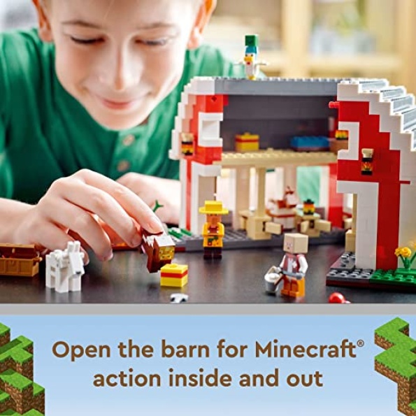 LEGO Minecraft The Red Barn 21187 Building Toy Set for Kids, Girls, and Boys Ages 9+ (799 Pieces) - Image 3