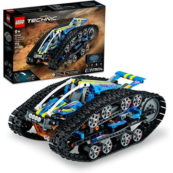 LEGO Technic App-Controlled Transformation Vehicle 42140, Remote Control Car Toy, 2in1 Set, Off Road RC Flip Toys, Presents for Kids, Boys & Girls