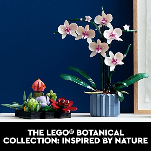 LEGO Icons Orchid 10311 Artificial Plant Building Set with Flowers, Home Décor Accessory for Adults, Botanical Collection, Idea, for Her and Him - Image 7