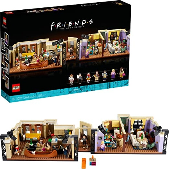 LEGO Icons The Friends Apartments 10292, TV Show Series Iconic Detailed Model, Collectors Building Set with 7 Minifigures