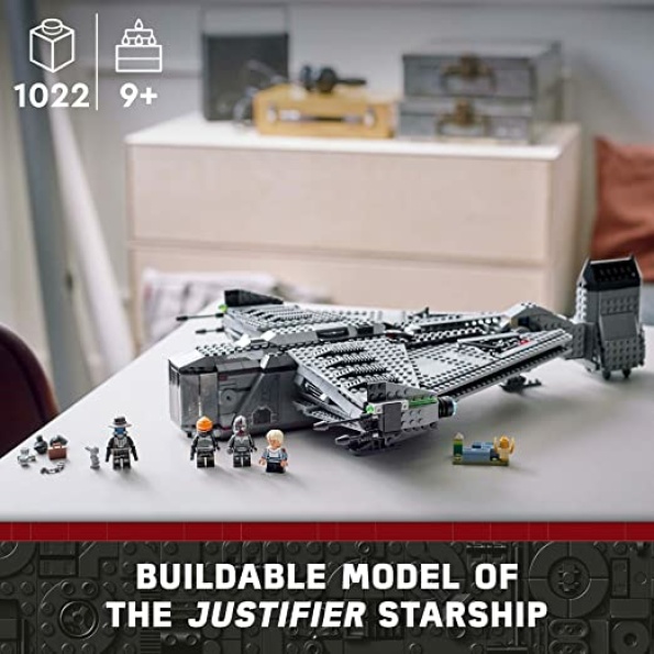 LEGO Star Wars The Justifier 75323, Buildable Toy Starship with Cad Bane Minifigure and Todo 360 Droid Figure, The Bad Batch Set, Gifts for Kids, Boys & Girls - Image 2