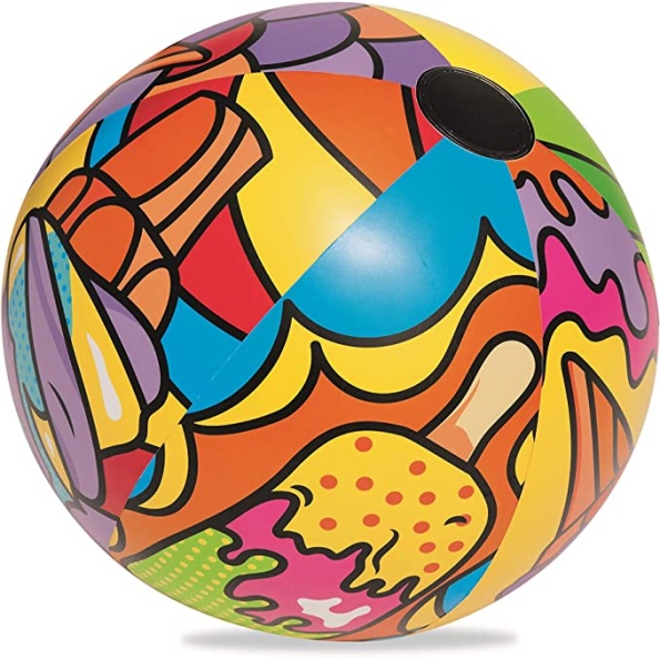 A beach ball, green color, size 91 cm - Image 2