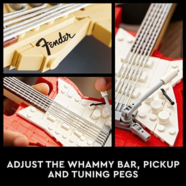 LEGO Ideas Fender Stratocaster 21329 DIY Guitar Model Building Set for Music Lovers, Complete with 65 Princeton Reverb Amplifier & Authentic Accessories, to Rock This Father's Day - Image 4