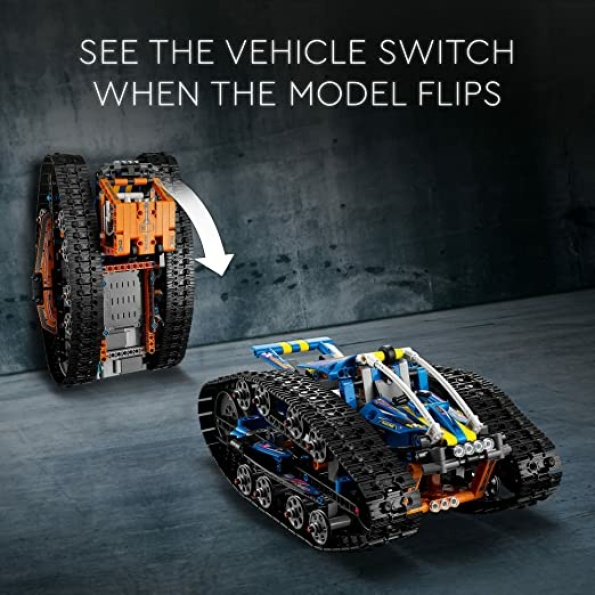 LEGO Technic App-Controlled Transformation Vehicle 42140, Remote Control Car Toy, 2in1 Set, Off Road RC Flip Toys, Presents for Kids, Boys & Girls - Image 3