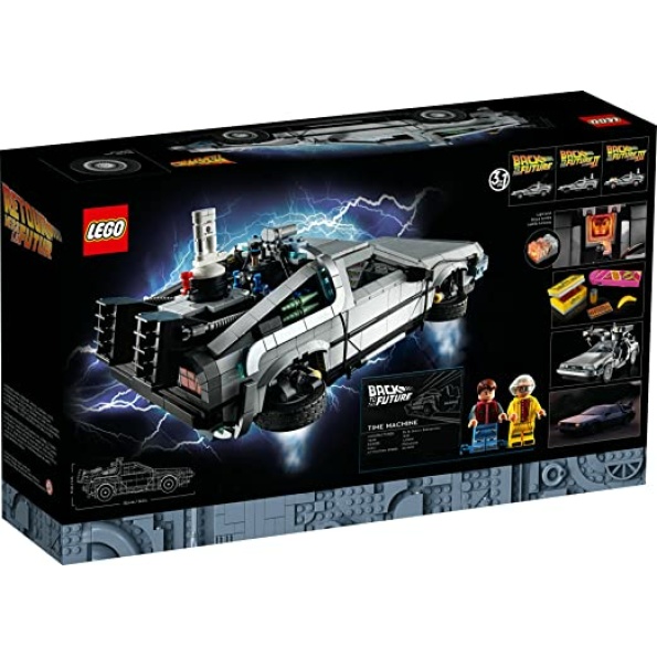 LEGO Icons Back to The Future Time Machine 10300, Model Car Building Kit Based on The Delorean from The Iconic Movie, Perfect Father's Day Build for Dads Who Love to Create - Image 6