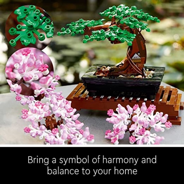 LEGO Icons Bonsai Tree 10281 Building Set for Adults, Plants Home Décor, DIY Projects, Creative Activity Birthday Gift for him or her, Botanical Collection - Image 3