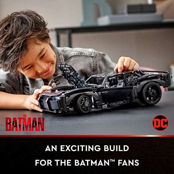 LEGO Technic The Batman – Batmobile 42127 Model Car Building Toy, 2022 Movie Set, Superhero Gifts for Kids and Teen Fans with Light Bricks - Image 2