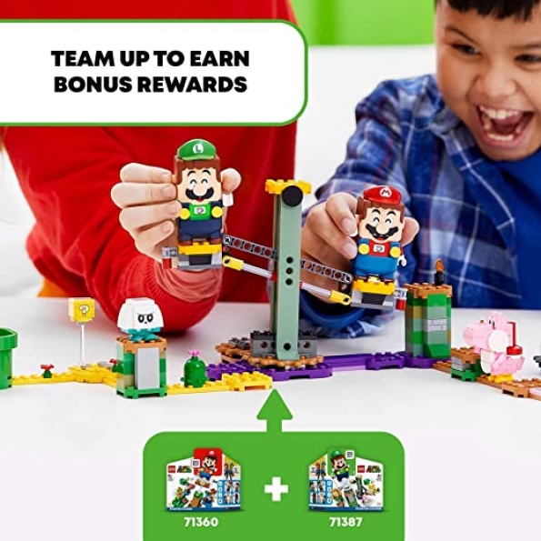 LEGO Super Mario Adventures with Luigi Starter Course 71387 Toy for Kids, Interactive Figure and Buildable Game with Pink Yoshi, Birthday Gift for Super Mario Bros. Fans, Girls & Boys Gifts Age 6 Plus - Image 6