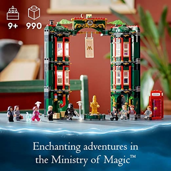 LEGO Harry Potter The Ministry of Magic 76403 Modular Model Building Toy with 12 Minifigures and Transformation Feature, Collectible Wizarding World Gifts - Image 2