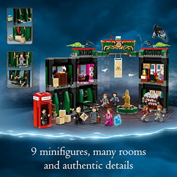 LEGO Harry Potter The Ministry of Magic 76403 Modular Model Building Toy with 12 Minifigures and Transformation Feature, Collectible Wizarding World Gifts - Image 4