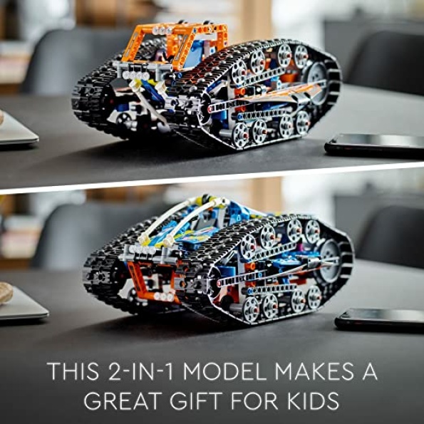 LEGO Technic App-Controlled Transformation Vehicle 42140, Remote Control Car Toy, 2in1 Set, Off Road RC Flip Toys, Presents for Kids, Boys & Girls - Image 6