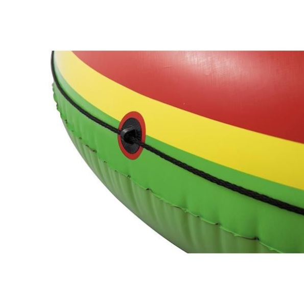 Watermelon round large inflatable mattress with rope 188cm - Image 3