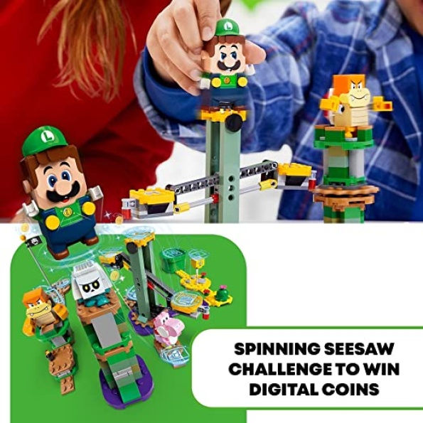 LEGO Super Mario Adventures with Luigi Starter Course 71387 Toy for Kids, Interactive Figure and Buildable Game with Pink Yoshi, Birthday Gift for Super Mario Bros. Fans, Girls & Boys Gifts Age 6 Plus - Image 4