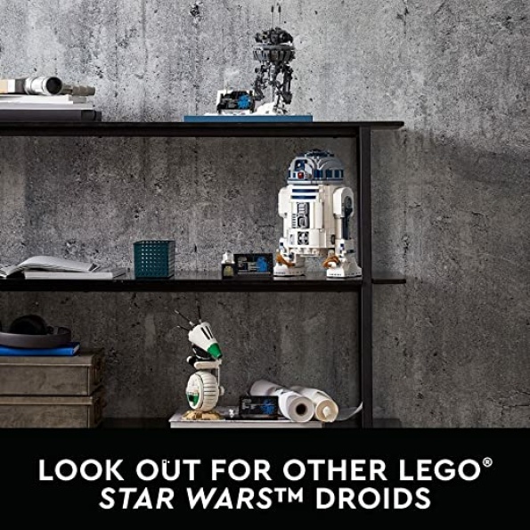 LEGO Star Wars R2-D2 75308 Droid Building Set for Adults, Collectible Display Model with Luke Skywalker’s Lightsaber, Great Birthday for Husbands, Wives, Any Star Wars Fans - Image 6