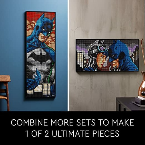 LEGO Art Jim Lee Batman Collection 31205 Canvas Wall Decor with The Joker or Harley Quinn, Crafts Xmas Gift Idea for Him, Her, Men, Women, DIY Poster, Big Set for Adults, - Image 7