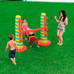 The inflatable rope game is 1.75m x 71cm x 1.50cm