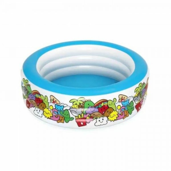 Round inflatable swimming pool, 3 floors, sea creatures, 152 * 51 cm - Image 2