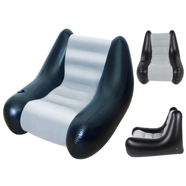 Inflatable chaise longue with cup holder 102 * 86 * 74 cm - Image 2