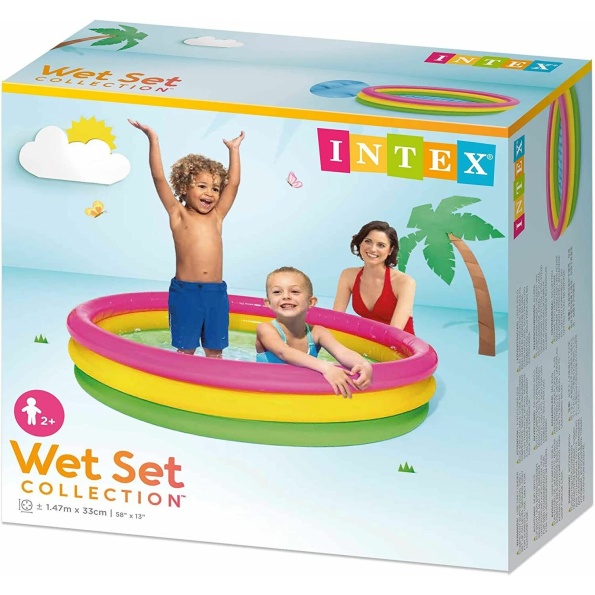 SUNSET GLOW POOL, 3-Ring, w/ Infl. Floor, Ages 2+, Shelf Box - Image 3